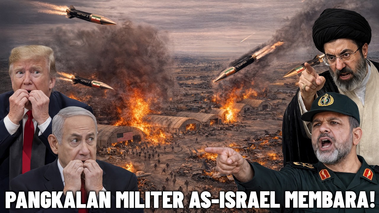 BALAS DENDAM DIMULAI! PANGKALAN MILITER ISRAEL-AS DISERANG RUDAL IRAN! Ratusan Tentara IDF-AS Tewas?