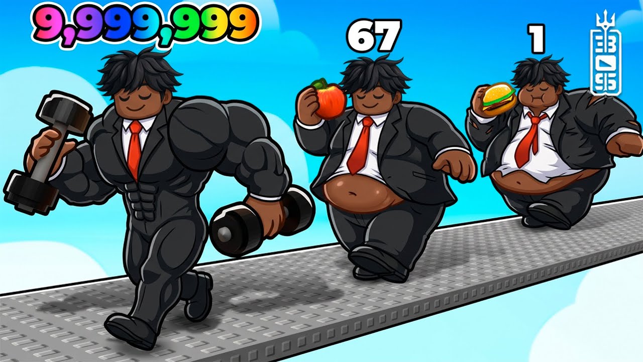 من سمين الي معضل ههههههه🔥💵! 1+ ! Roblox +1 Fat To Fit