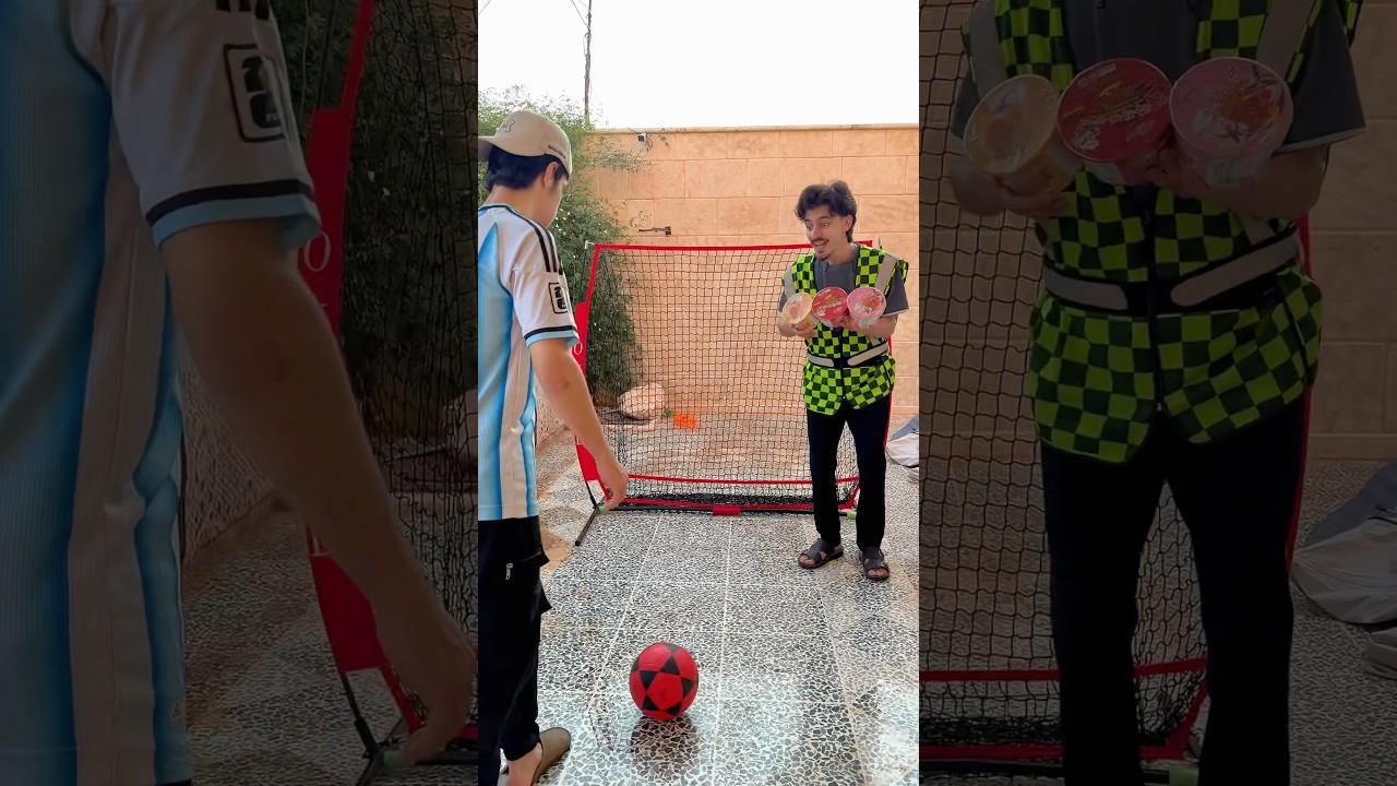 سددو الكرات في الجول وصدمة 😱 الشرطي أعطاهم أندومي !!!