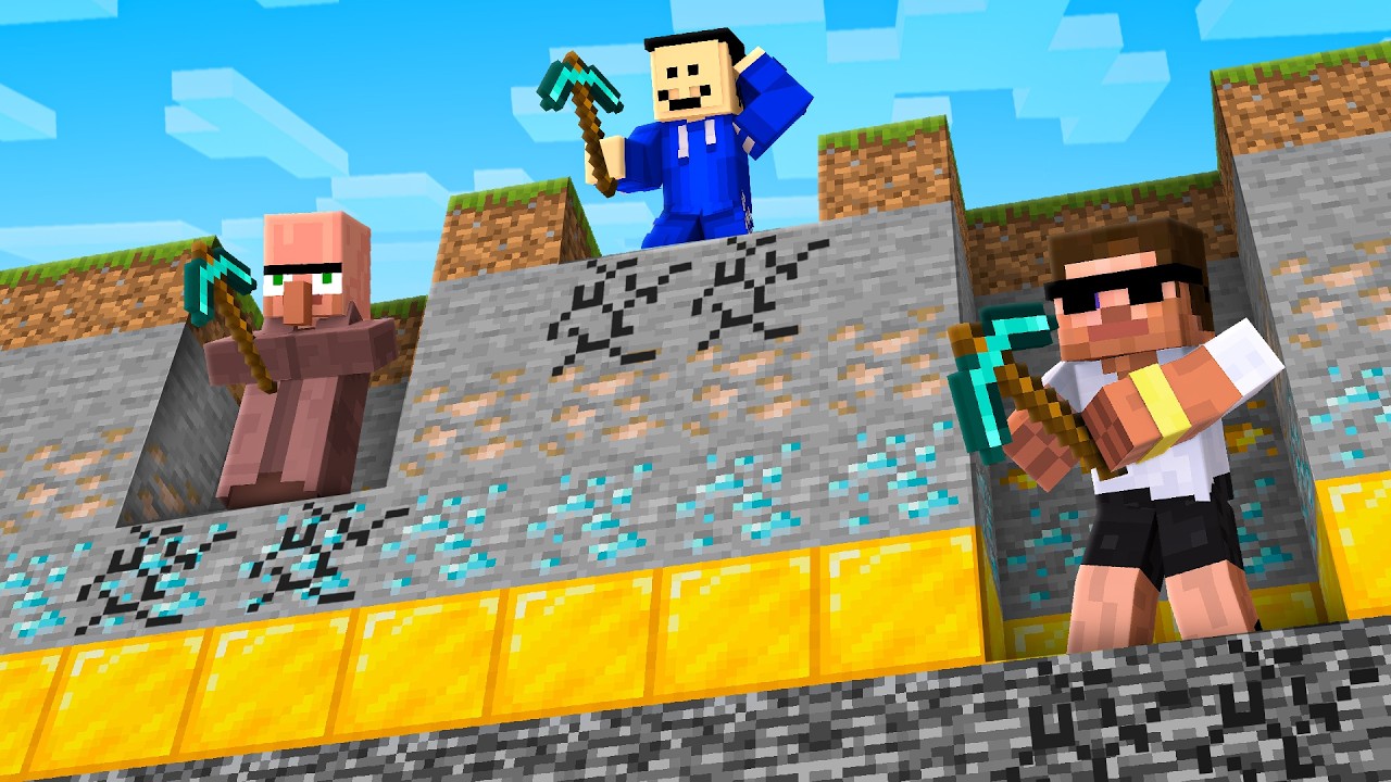 Digging 1 Millions Blocks to Escape in Minecraft..