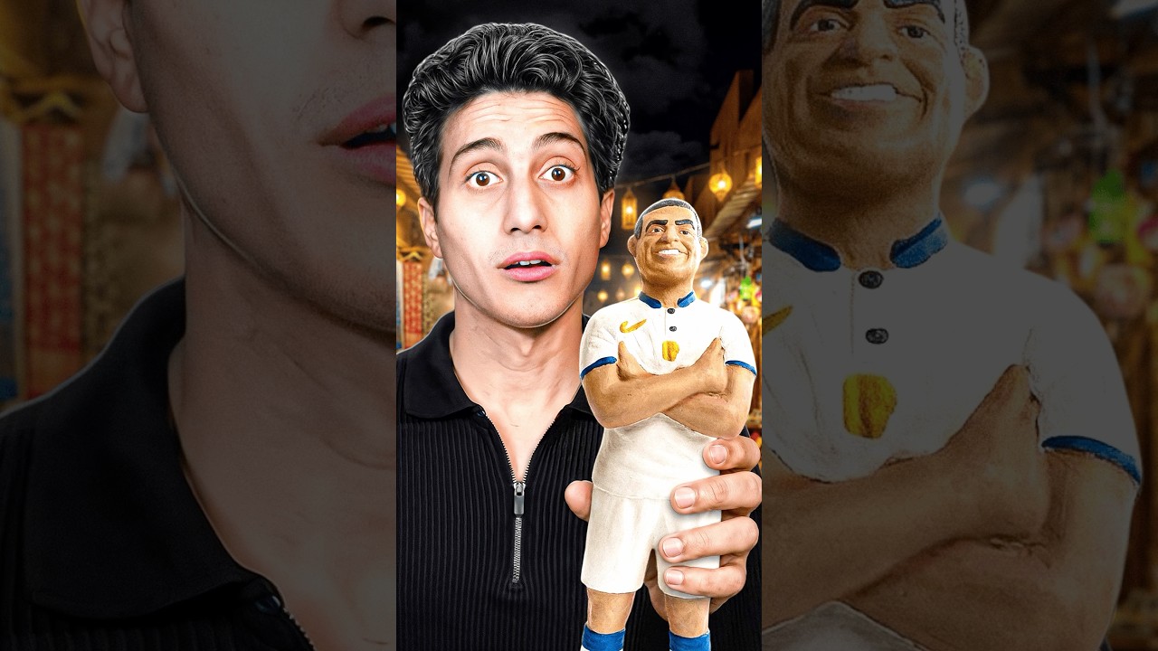 لقيت تماثيل لاعبين كرة القدم 😂