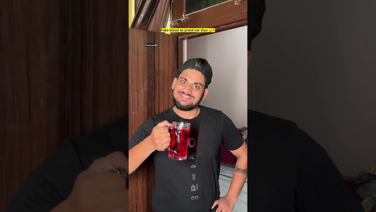 Fake blood prank be like 😂🔥| Indian family #shorts #indian #chaman #relatable #chotabhai #bachpan
