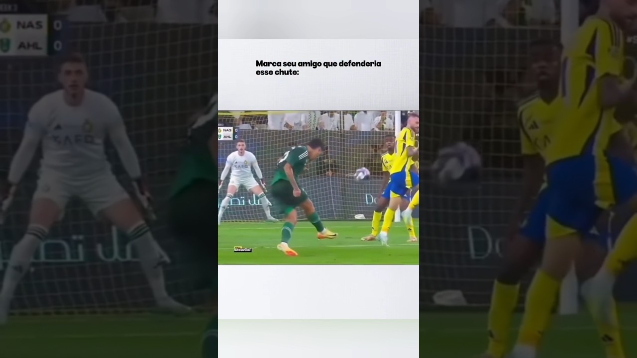 O ângulo era o destino, mas o goleiro disse: 'Hoje não!' #esports #futebol #shorts #sports #viral
