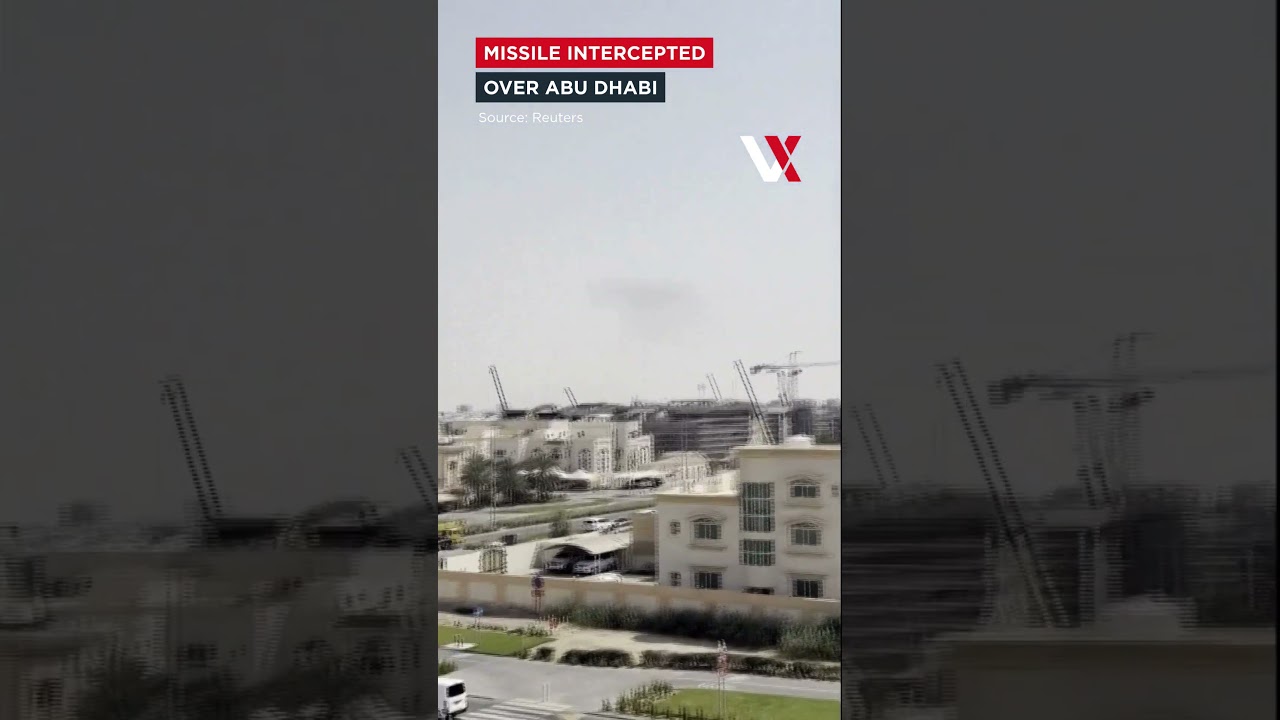 Smoke Hangs Over Abu Dhabi After Iranian Missile Intercepted Over UAE Capital | VERTEX