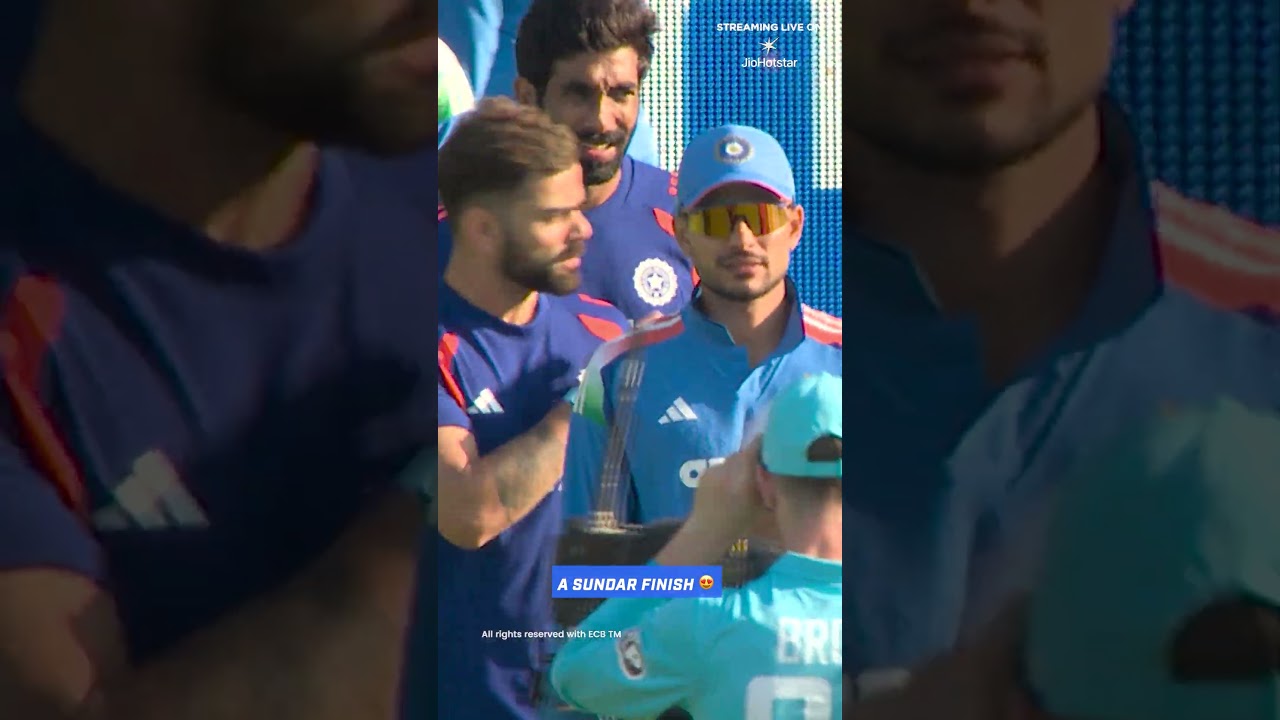 Washington Sundar's fifty caps off a historic win! | #ENGvIND