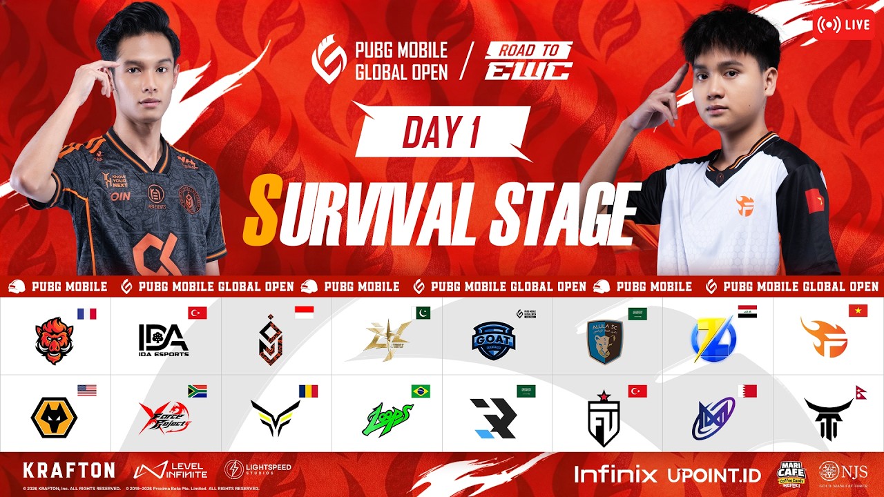 [ID] 2026 PMGO S1 Main Event | Survival Stage | PUBG MOBILE GLOBAL OPEN Season 1