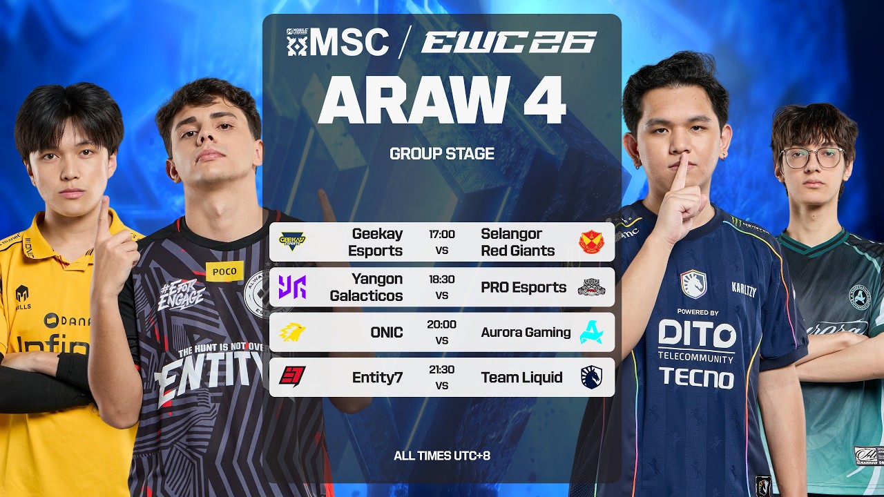 [LIVE] | MSC SA EWC Group Stage Araw 4 | (PH)