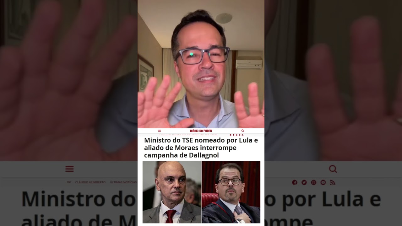 ⚖️INJUSTO: Amigo de Moraes SUSPENDE Deltan Dallagnol no TSE!