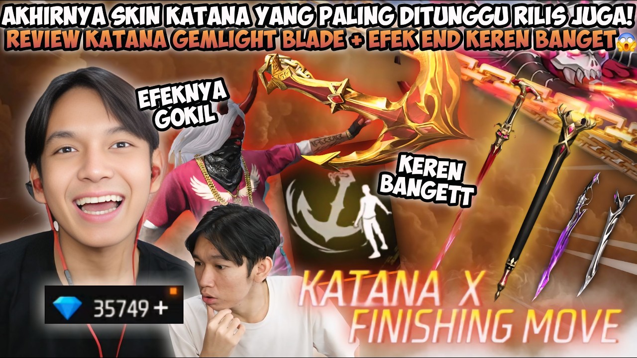 AKHIRNYA SKIN KATANA YANG PALING DITUNGGU RILIS! REVIEW KATANA GEMLIGHT BLADE X FINISHING MOVE😱
