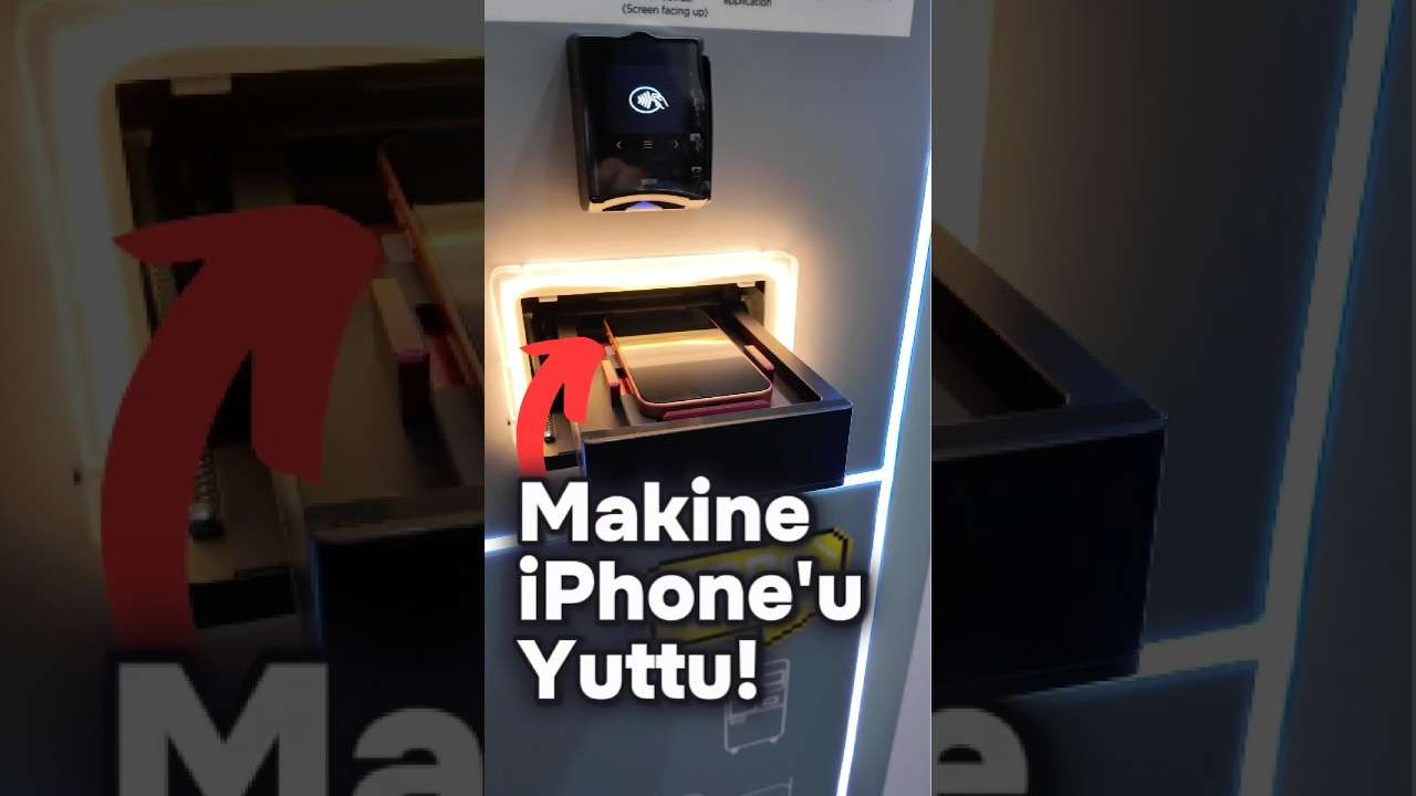 iPhone’u makineye verdim koruyucu uyguladı 😍