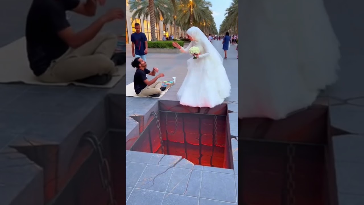 خدعة الرسمه في دبي!😅😅😅 #funny