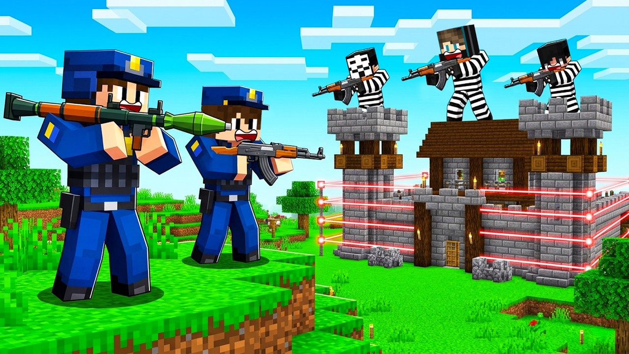 ماين كرافت لايف ستيل الحرامية #8 : هاجمـت مقر الحرامية الجديد ولكن الدفاعات صدمتني !!؟ 🔥😱