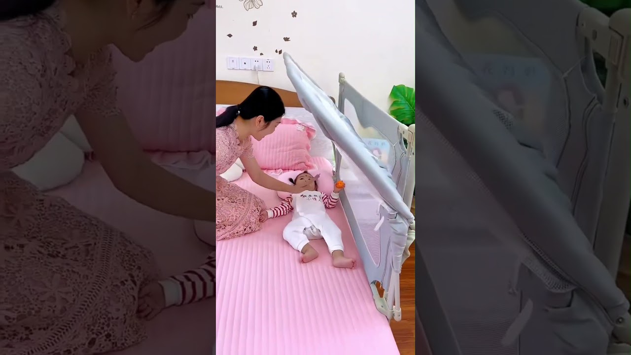 ✅ Baby Comfy Safety Lightweight Bed Side Crib ( # 2346 )  Product Link in Bio