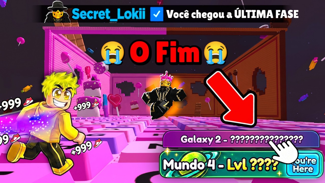 ZEREI o ÚLTIMO MUNDO com CHEFÃO ADMIN no PARKOUR DE TECLADOS - Mundo 4 ?