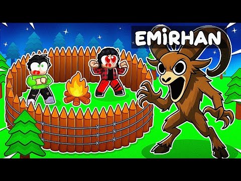 Keçi Olup Arkadaşlarımı Trolledim! 🐐 | Roblox Ormanda 99 Gece