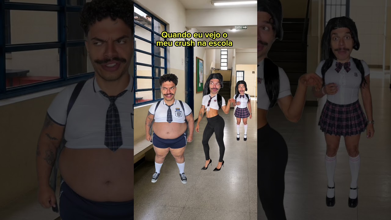 Quando eu vejo o meu CRUSH na escola