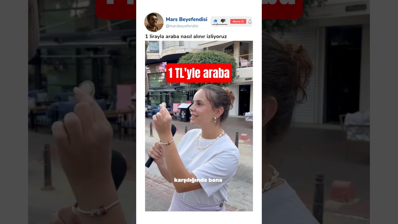1 lirayı takaslayarak araba alma serisi @reykogov