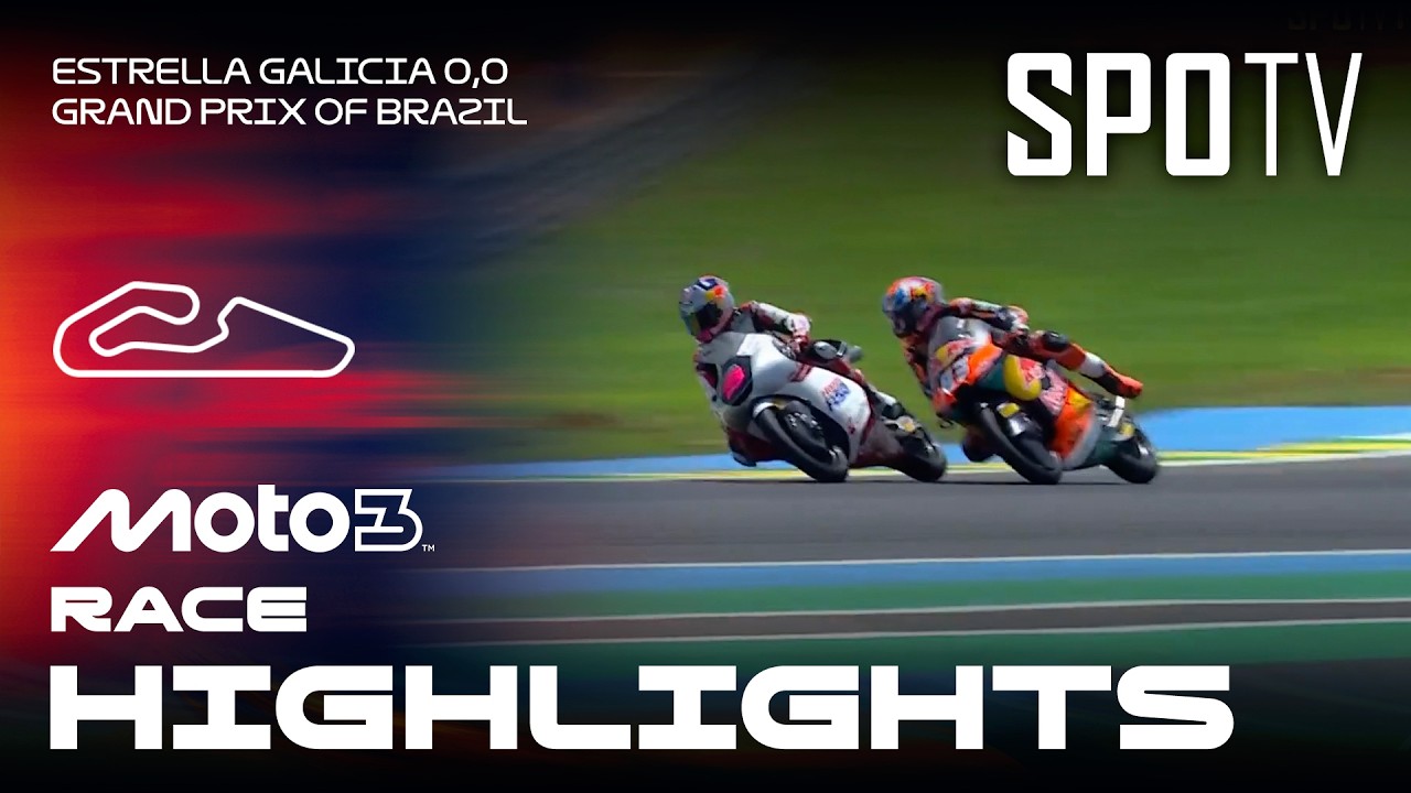 Veda Ega Pratama Ukir Sejarah! Naik Podium di Brasil - Moto3 Race | MotoGP™ Brasil