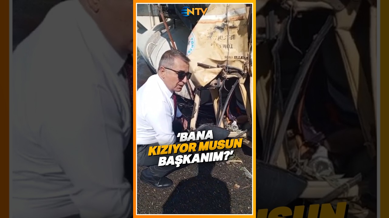 🔴 Belediye Başkanı Kaza Yapan Çalışanına Moral Verdi! #shorts