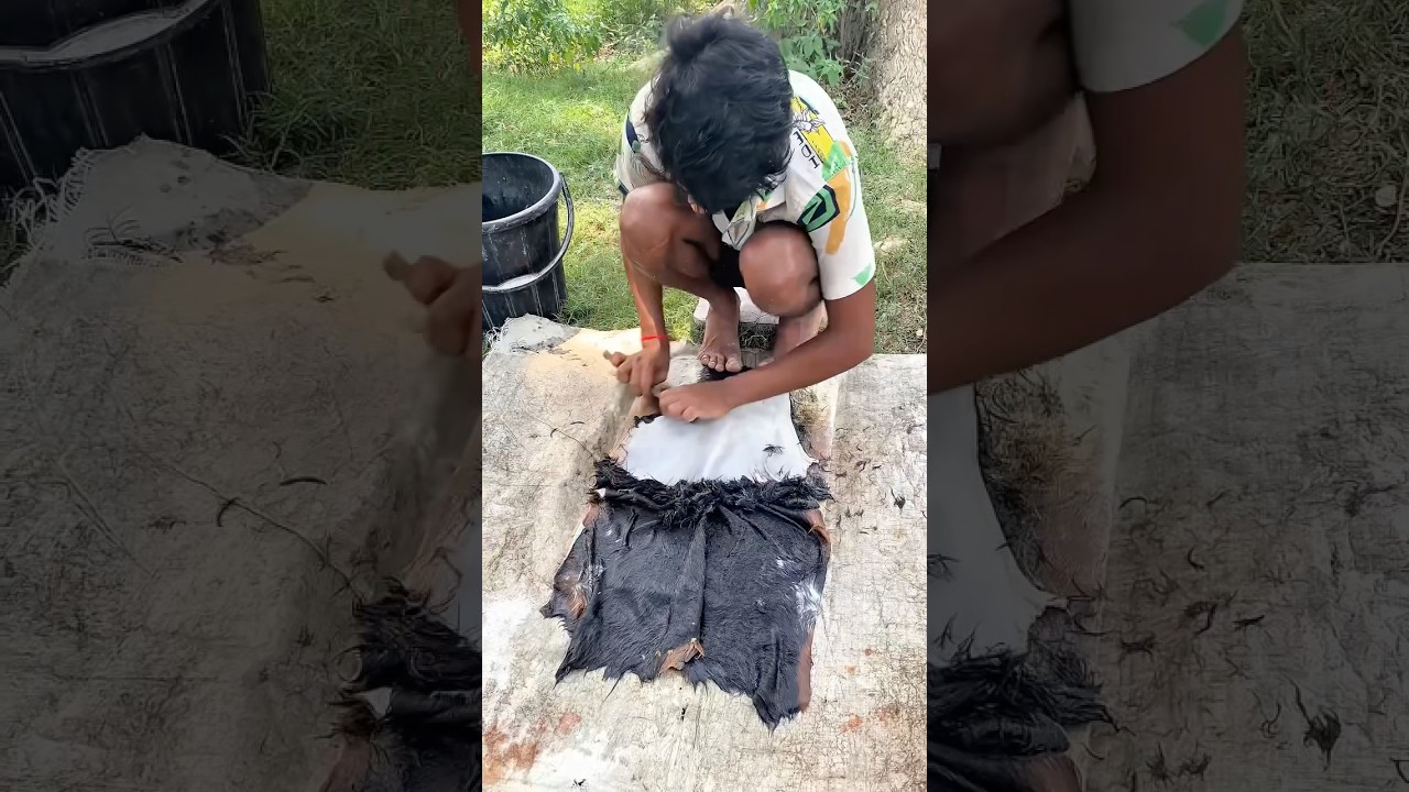 Amazing Traditional Drum Making Process from Animal Hide! 🥁#viralvideo