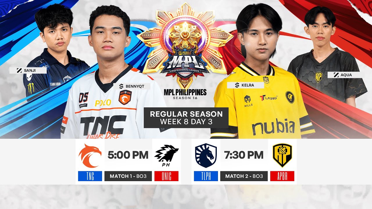🔴 LIVE | MPL PH S16 | FILIPINO - Week 8 Day 3