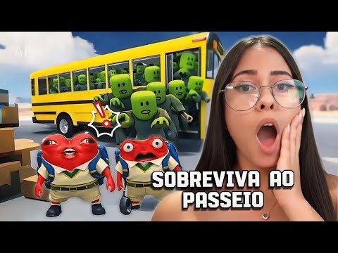 SOBREVIVA AO PASSEIO DE ÔNIBUS ZUMBI NO ROBLOX 😱 (NÃO CHORAXX)