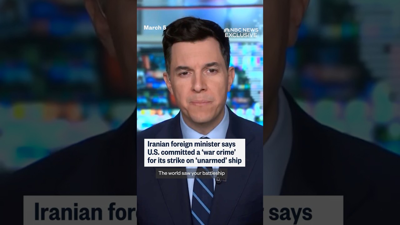 Iranian foreign minister says U.S. committed a 'war crime' for its strike on 'unarmed' ship