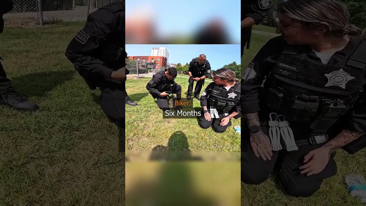 Raccoon Mets Police 😱 Credit @brian636