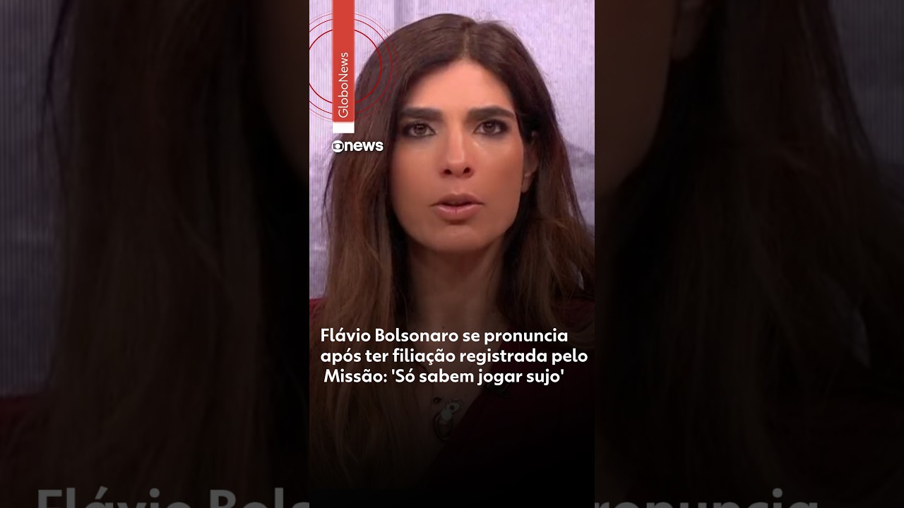 Flávio Bolsonaro se pronuncia após ter filiação registrada pelo Missão: 'Só sabem jogar sujo'