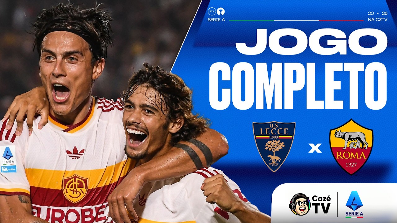 JOGO COMPLETO: LECCE X ROMA | SÉRIE A ITALIANA 26/27 | 2ª RODADA