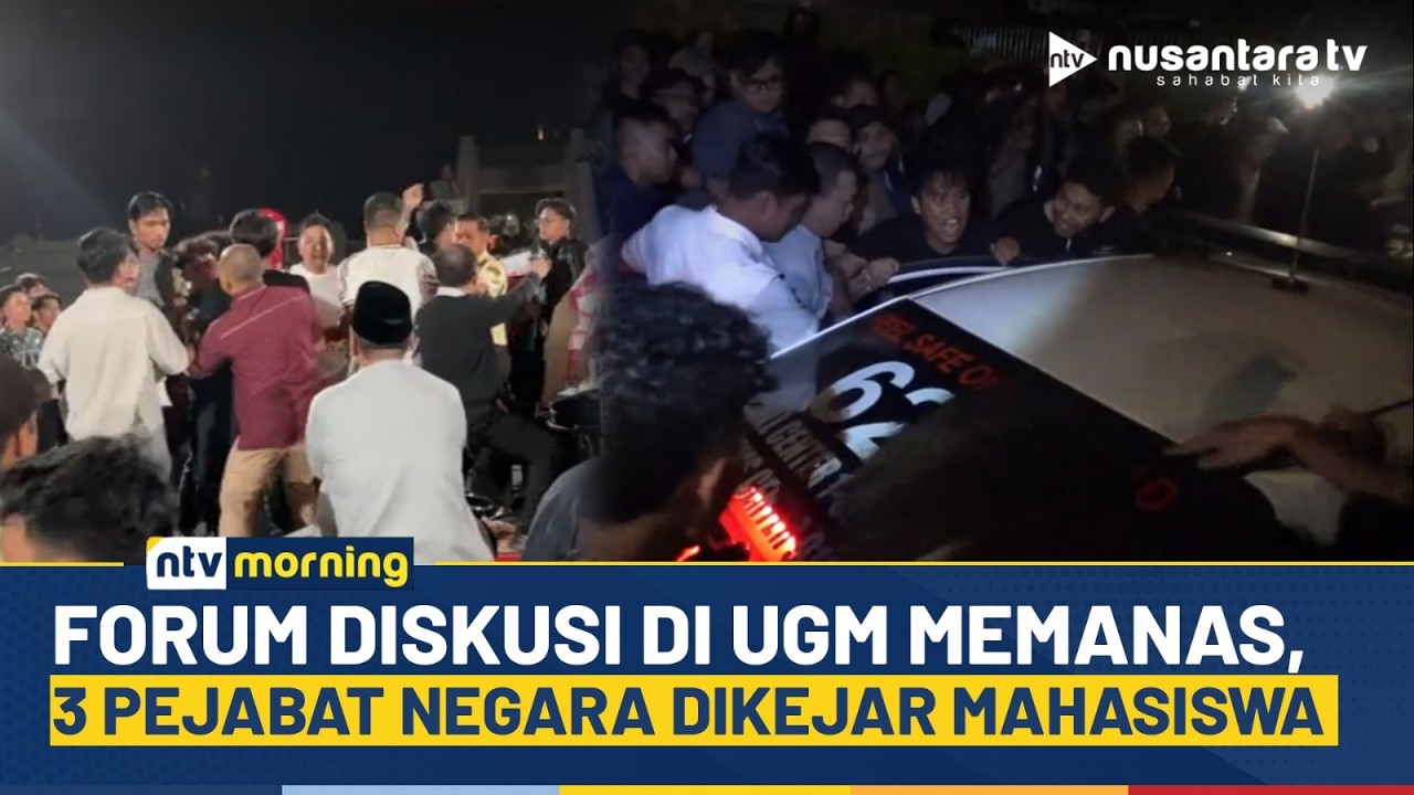 Heboh! Forum Diskusi Pancasila UGM Mendadak Ricuh, Mahasiswa Kejar 3 Pejabat Negara | NTV MORNING