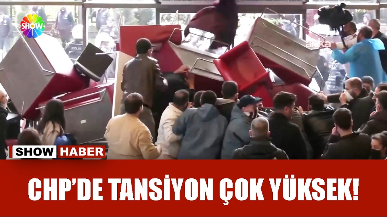 Polis barikatları yıkarak CHP binasına girdi!