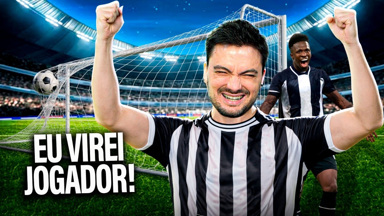 VIREI JOGADOR DE FUTEBOL PROFISSIONAL!
