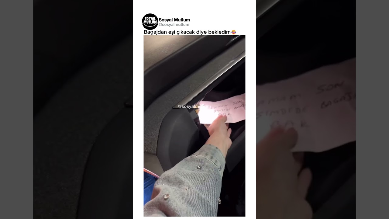 Bagajdan eşi çıkacak diye bekledim😂
