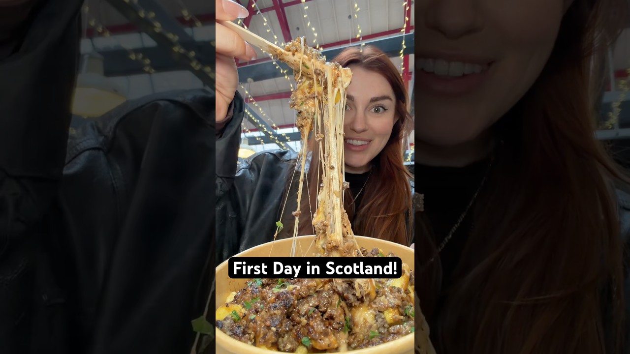 Everything I ate my first day in Scotland! #scotland #cheesy #eating #foodie #travel #uk