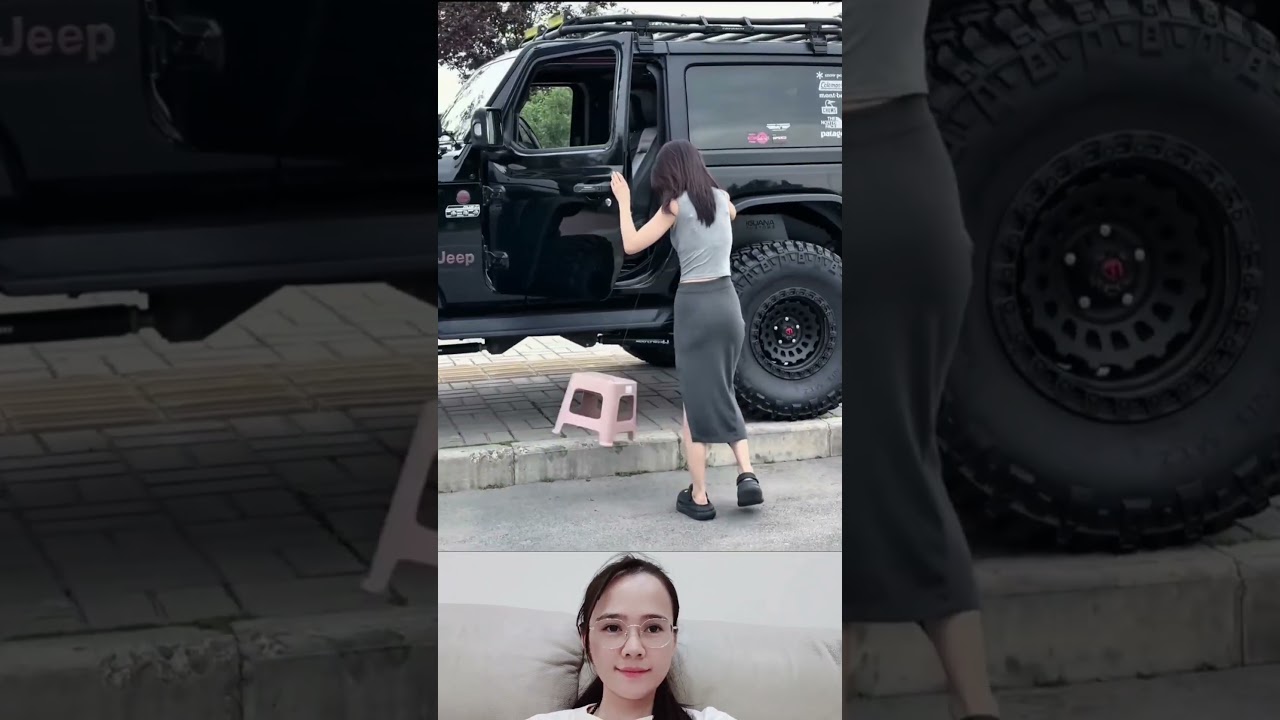 그 소녀는 정말 멋진 차를 운전하고 있었다. #웃긴영상 #ショート動画 #おすすめ #バズる #面白い  #웃긴영상 #한국쇼츠 #유머 #짧은영상
