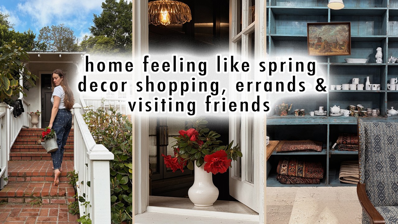 hints of Spring at home, decor shopping & visiting friends | MaCenna Lee - Published by XO, MaCenna Vlogs