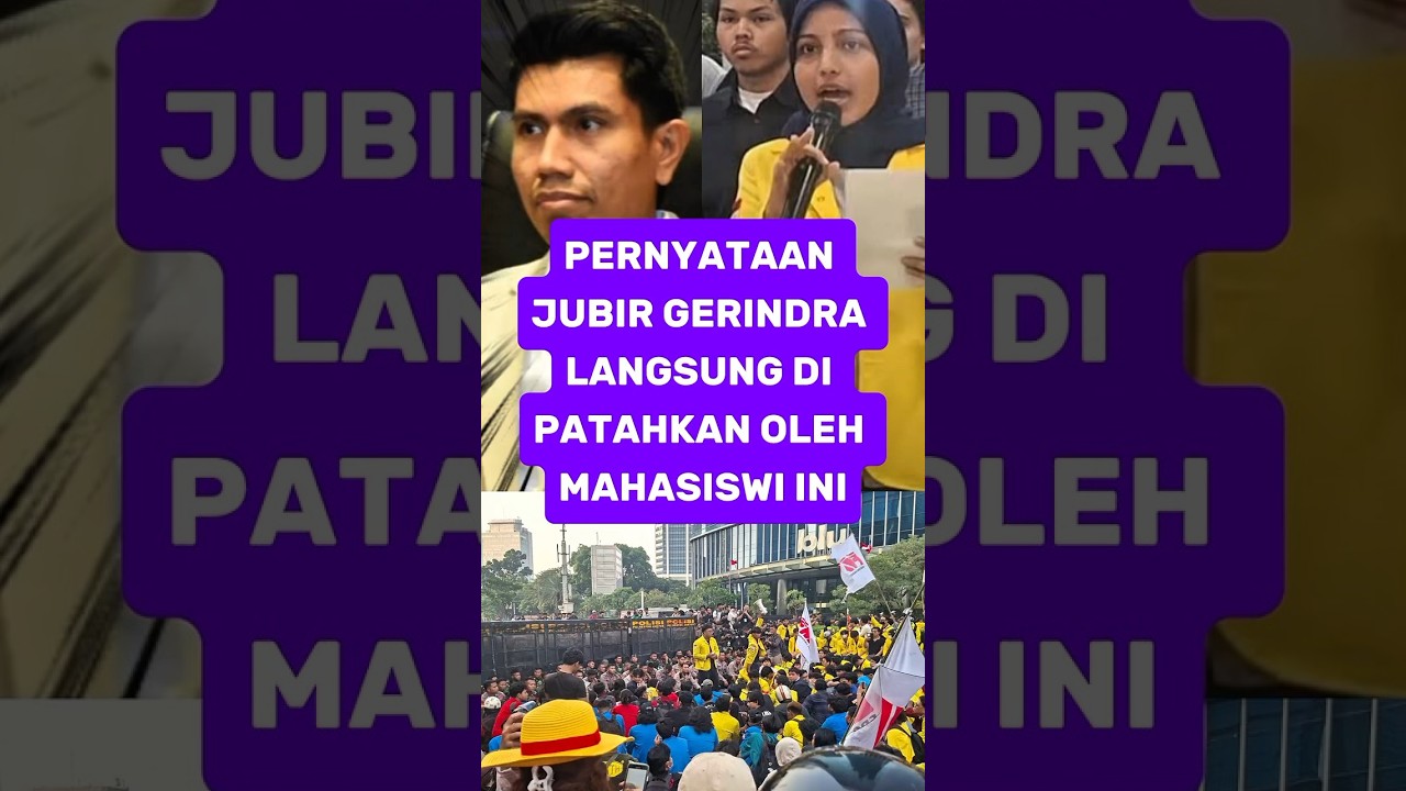 PERNYATAAN JUBIR PRABOWO SOAL MBG LANGSUNG DI PATAHKAN OLEH MAHASISWI WAKIL BEM UI #fypviral #news