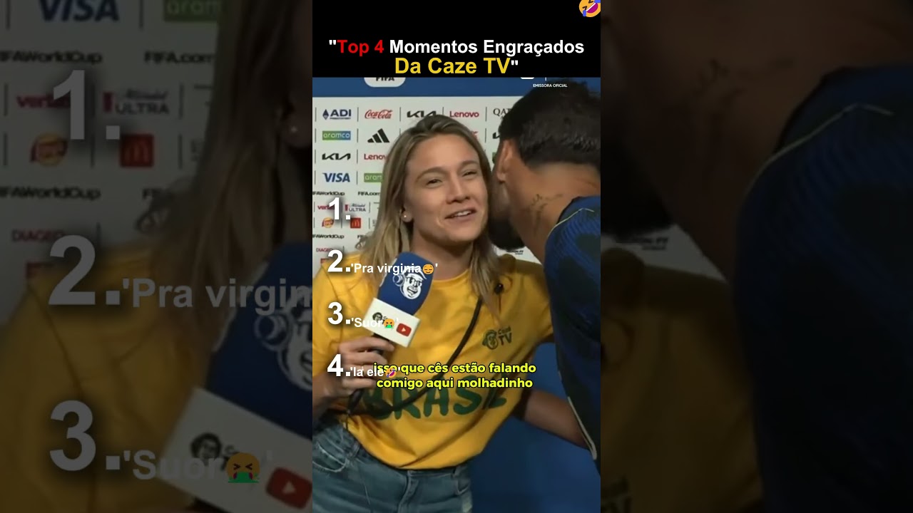 "Top 4 Momentos Engraçados Da Caze TV".  #futebol