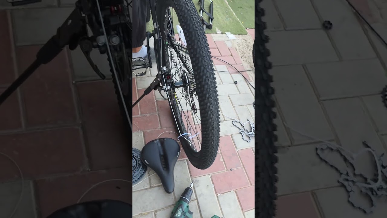 سنادة العجلهفايدة السنادهعجله رودعجله ماونتن#صيانة_دراجات #trinx_bike #back_to_bike