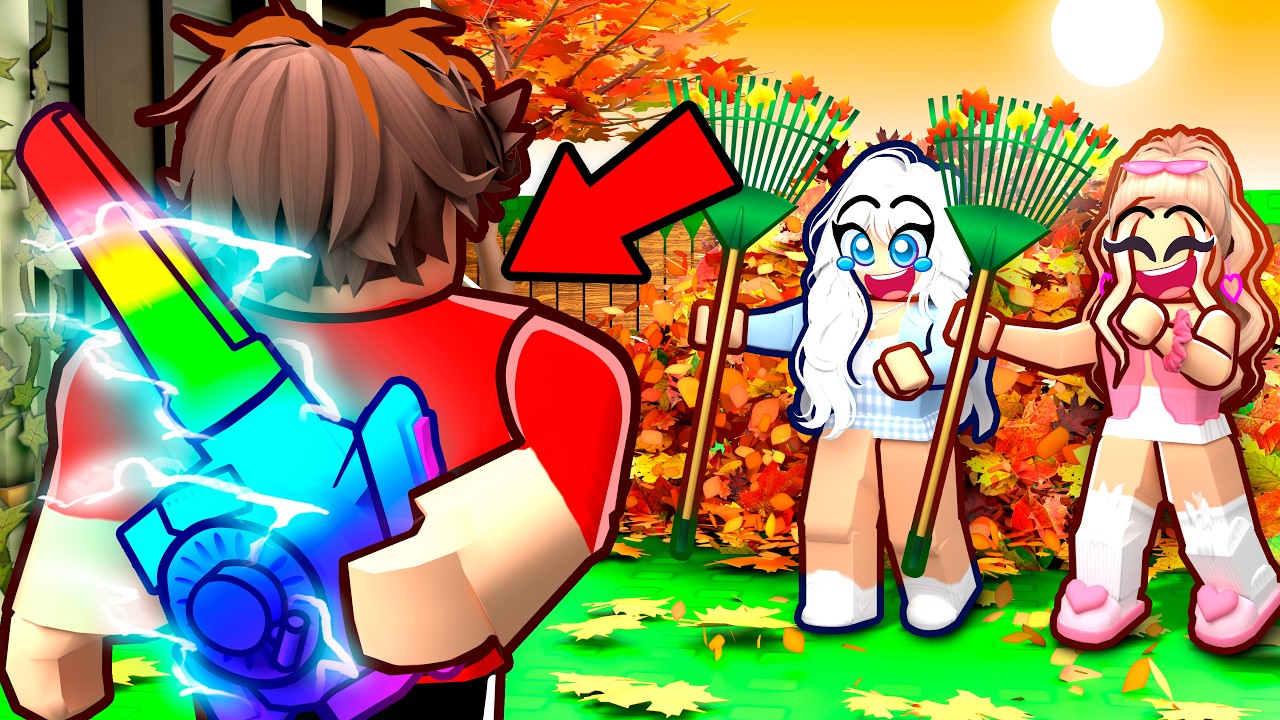 I Pretended to be a NOOB Then Raked a TRILLION LEAVES...