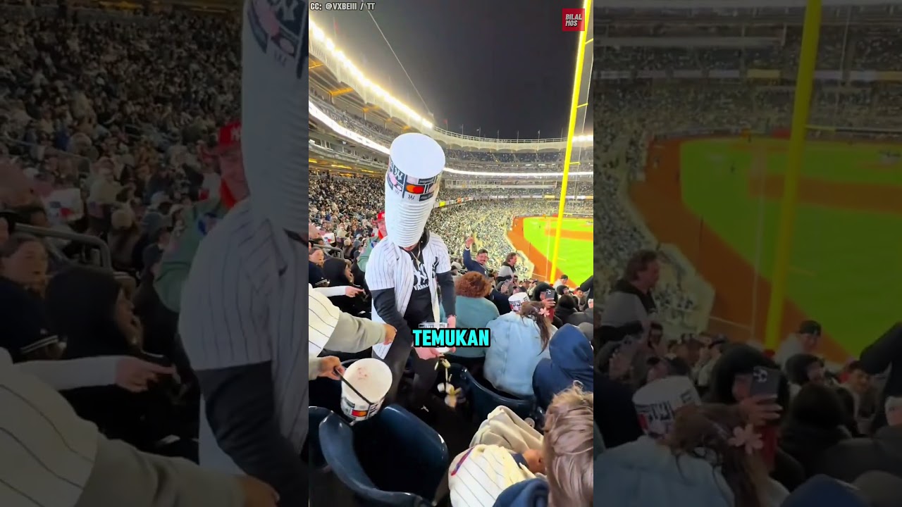 Menyusun Menara Ember di Stadion