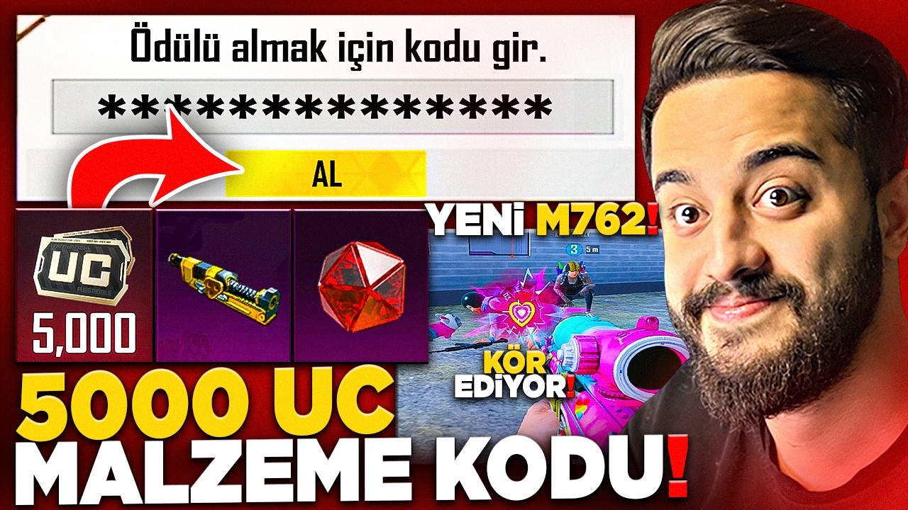 OHA! BEDAVA 5.000 UC DEĞERİNDE KODLAR! (DOLANDIRILDIK) PUBG Mobile