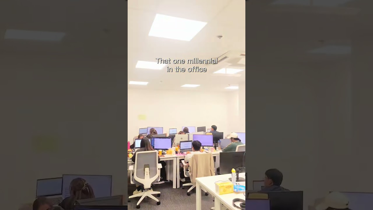 Gen Z working peacefully with low lighting