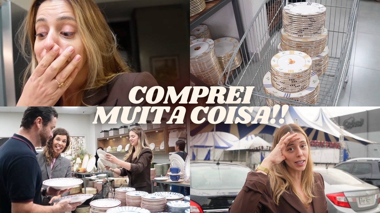 ESCOLHENDO LOUÇAS LINDAS PRA MINHA COZINHA | Vlog de comprinhas de louça para a casa nova!