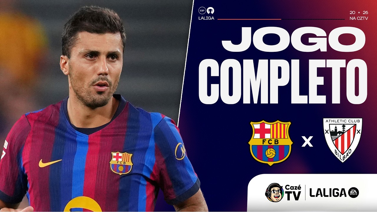 JOGO COMPLETO:BARCELONA X ATHLETIC CLUB BILBAO | LALIGA 26/27 | 1ª RODADA