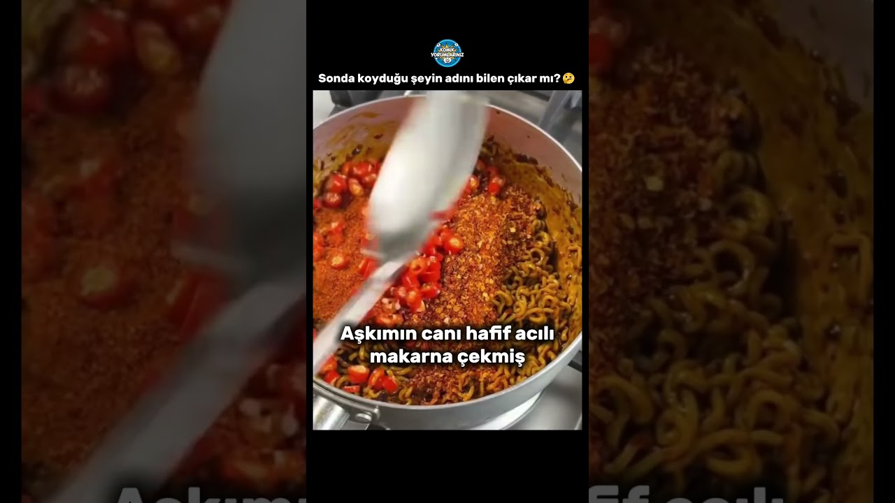 Makarnanın Acısı Az Olmuş 😁 Noodle Yapmak #akımvideoları  #komikyorum #komikyorumlar