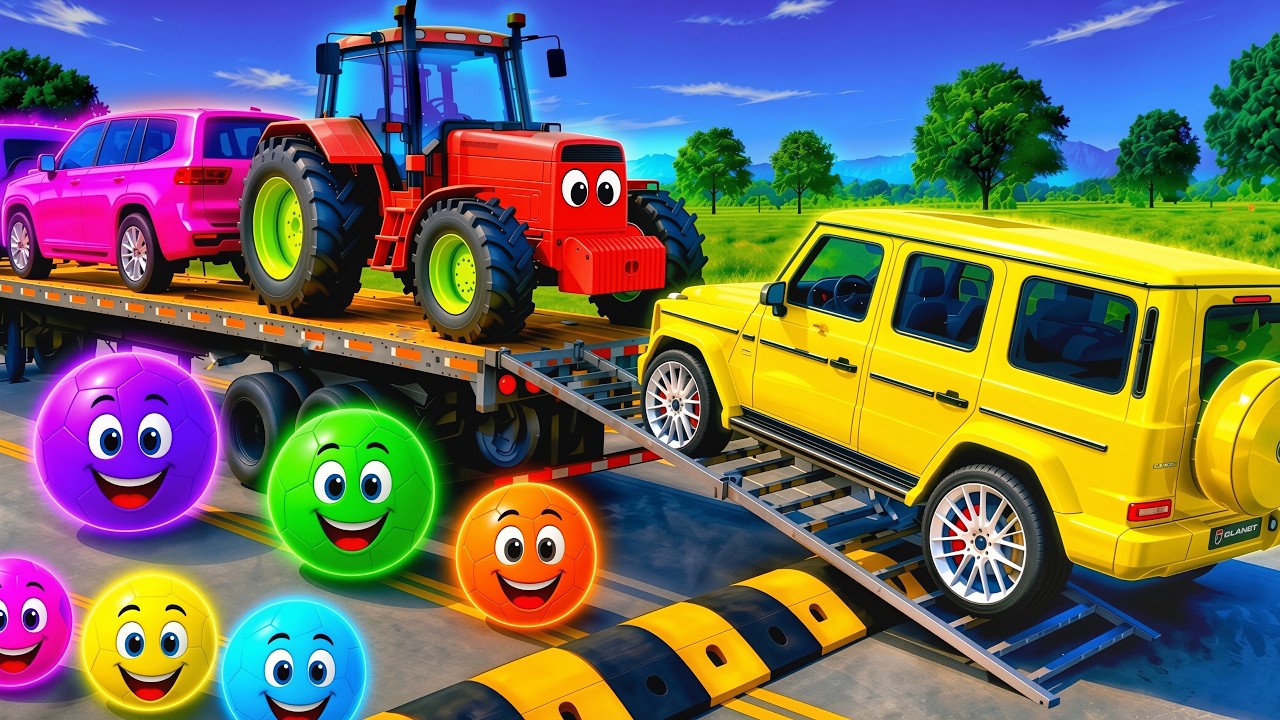 Flatbed Truck McQueen Transportation with Truck Pothole vs Car #44 BeamNG Drive