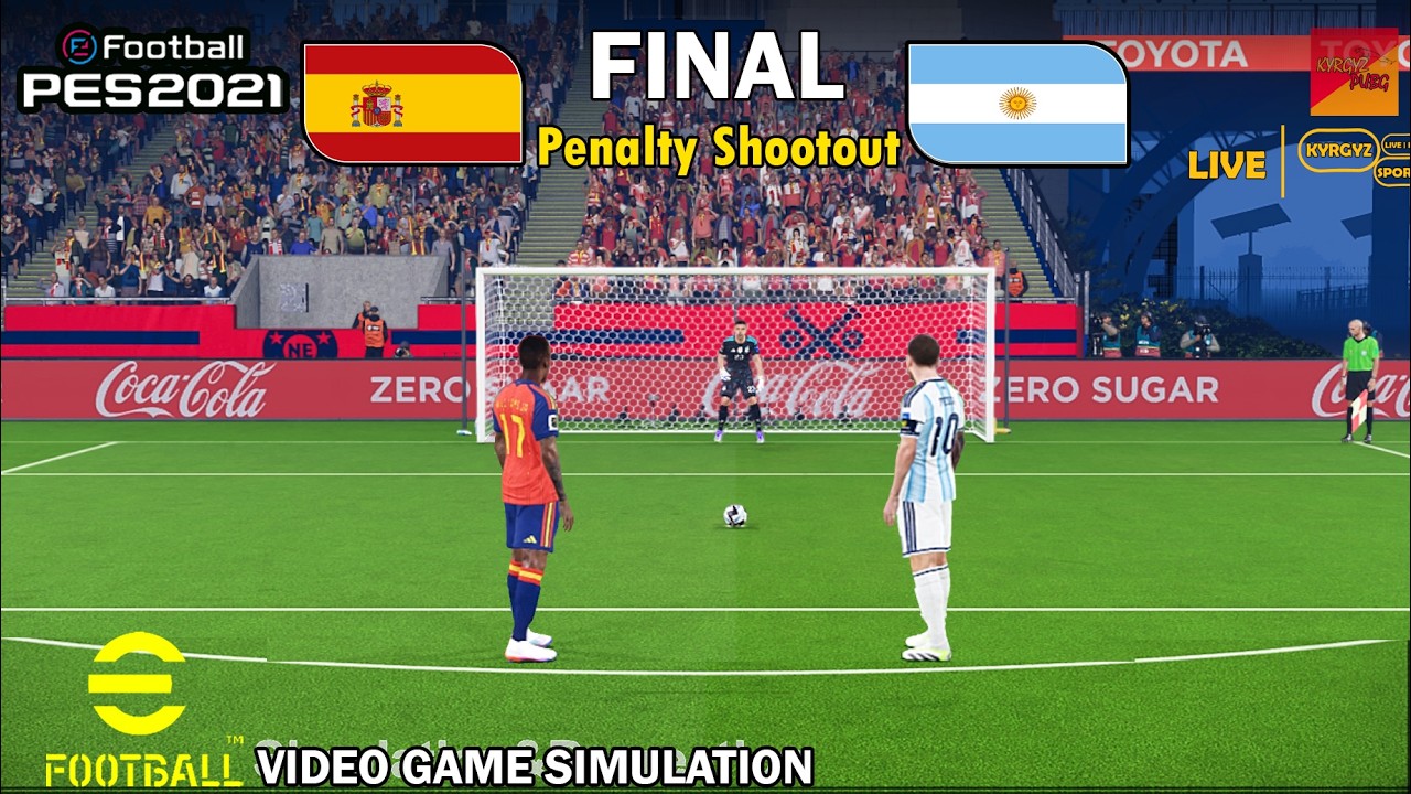 Spain vs Argentina | Final 2026 Penalty Shootout Simulation | Yamal vs Messi | eFootball PES 2021