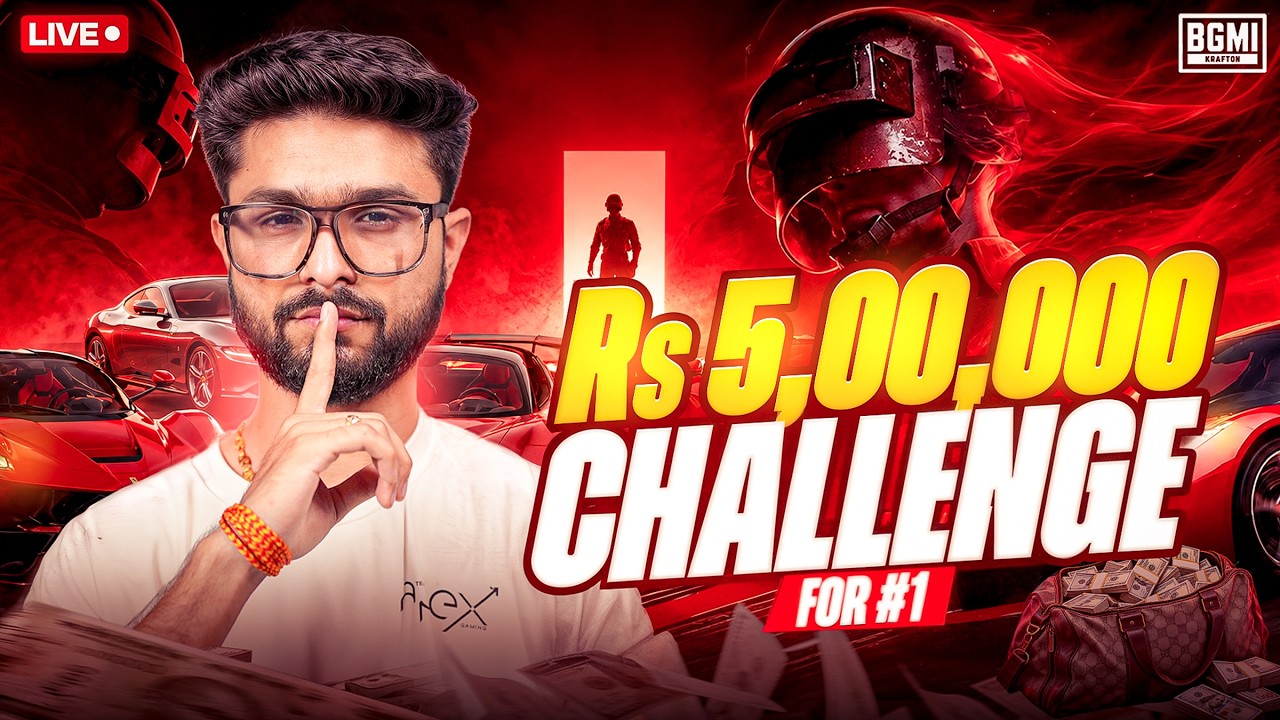 5 LAKH INR CHALLENGE | CONQUEROR RANK PUSH TO #1 | @LoLzZzGaming #iQOO #iQOOZ11